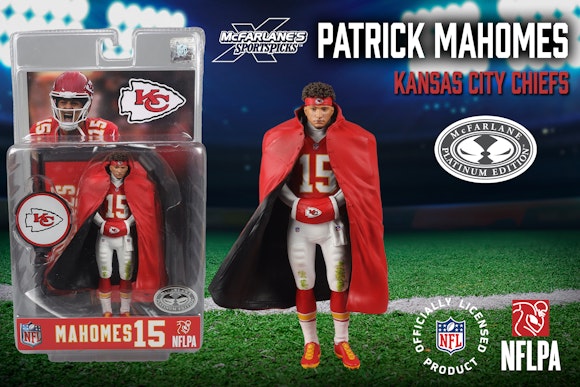 Hero image for Patrick Mahomes (Kansas City Chiefs) McFarlane's SportsPicks Platinum Edition