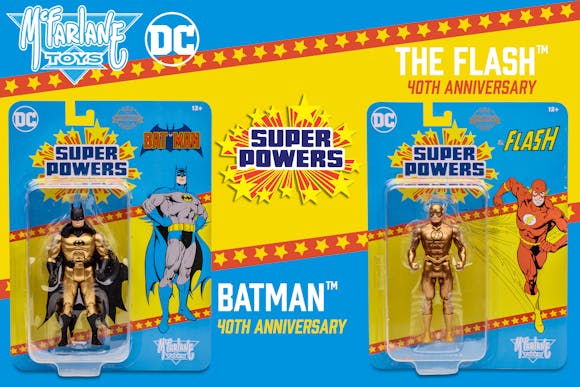 Hero image for Super Powers Batman and The Flash 40th Anniversary Gold Editions