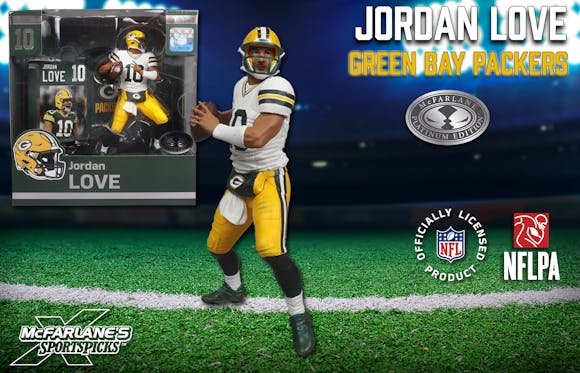 Hero image for Jordan Love (Green Bay Packers) McFarlane's SportsPicks Platinum Edition