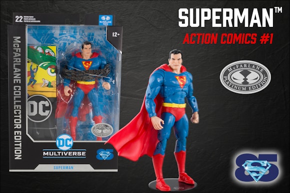 Hero image for Superman (Action Comics #1) McFarlane Collector Edition Platinum CHASE