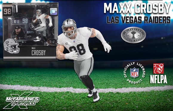 Hero image for Maxx Crosby (Las Vegas Raiders) McFarlane's SportsPicks Platinum Edition