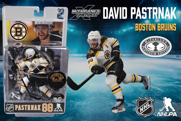 Hero image for David Pastrnak (Boston Bruins) McFarlane's SportsPicks Platinum Edition