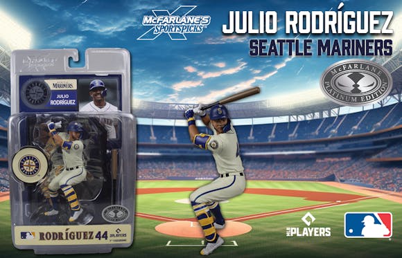 Hero image for Julio Rodriguez (Seattle Mariners) McFarlane's SportsPicks Platinum Edition