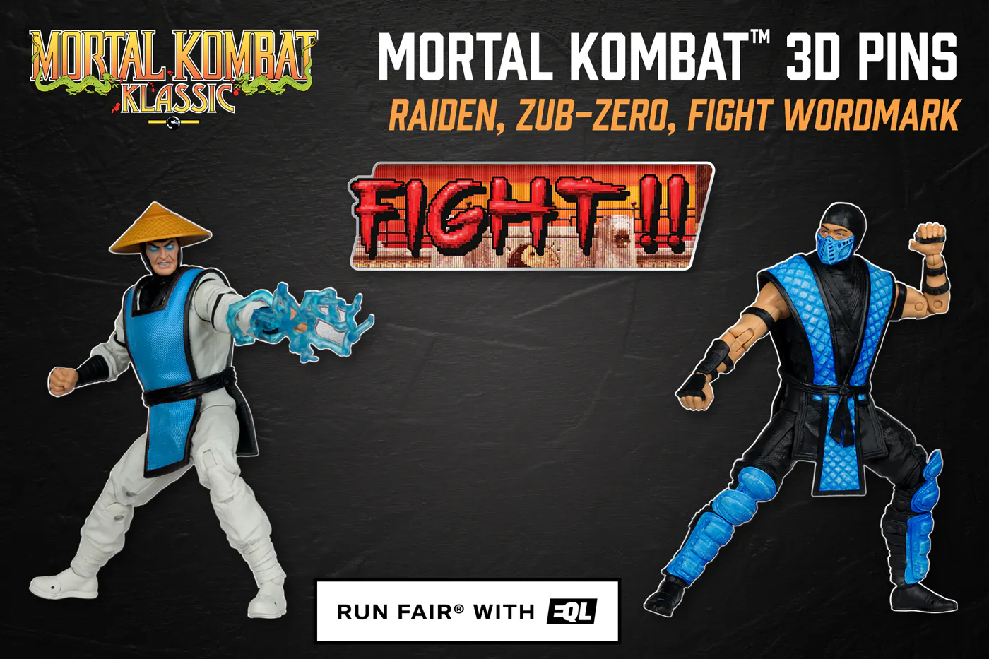 Image of Mortal Kombat Klassic 3D Metal Pins (Set of 3)