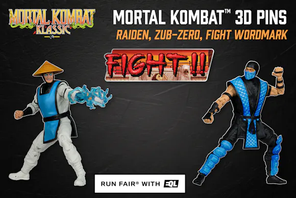 Hero image for Mortal Kombat Klassic 3D Metal Pins (Set of 3)