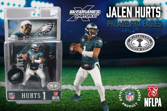 Hero image for Jalen Hurts (Philadelphia Eagles) McFarlane's SportsPicks Platinum Edition