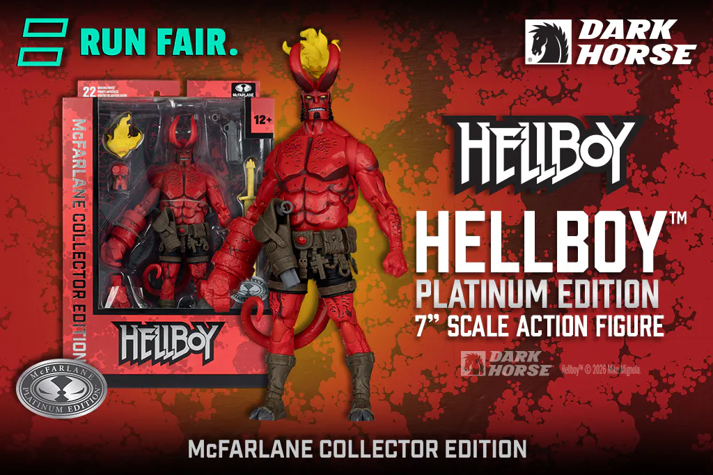Image of Hellboy McFarlane Collector Platinum Edition 7" Figure 
