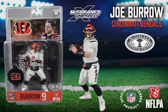 Hero image for Joe Burrow (Cincinnati Bengals) McFarlane's SportsPicks Platinum Edition