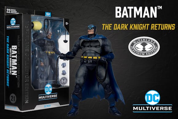 Hero image for Batman Battle Damage Blue (The Dark Knight Returns) McFarlane Collector Edition Platinum