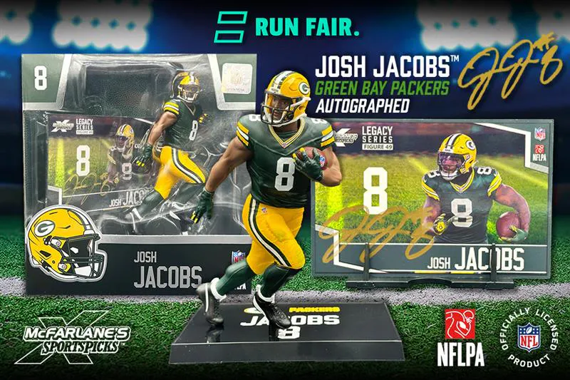 Image of Autographed Josh Jacobs (NFL: Green Bay Packers) 7" Posed Figure McFarlane's SportsPicks
