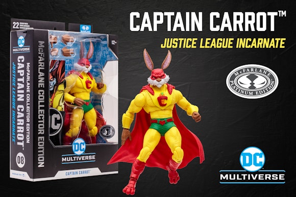 Hero image for Captain Carrot (Justice league Incarnate) McFarlane Collector Edition Platinum
