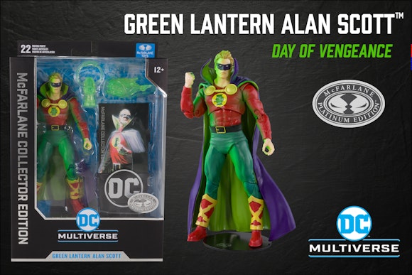 Hero image for Green Lantern Alan Scott (Day of Vengeance) McFarlane Collector Edition Platinum CHASE