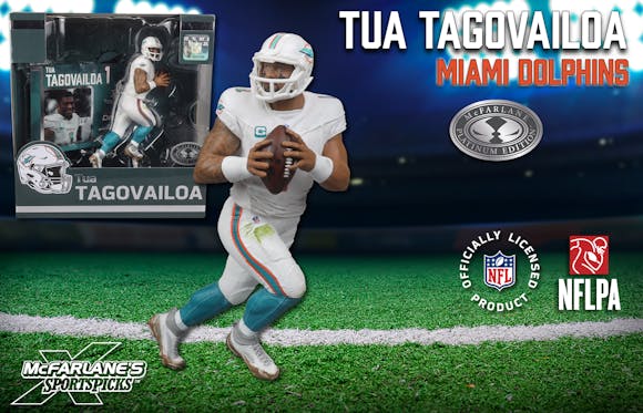 Hero image for Tua Tagovailoa (Miami Dolphins) McFarlane's SportsPicks Platinum Edition