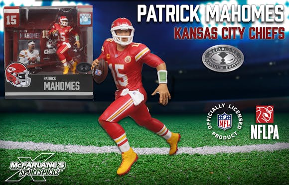 Hero image for Patrick Mahomes (Kansas City Chiefs) McFarlane's SportsPicks WV2 Platinum Edition