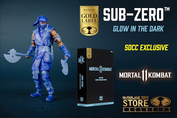 Hero image for Sub-Zero (Mortal Kombat) Glow In The Dark Edition Gold Label Figure
