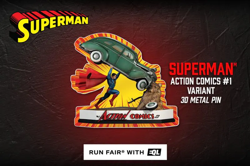 Image of DC Superman Action Comics #1 3D Variant Pin