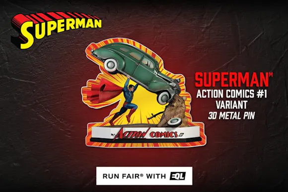 Hero image for DC Superman Action Comics #1 3D Variant Pin