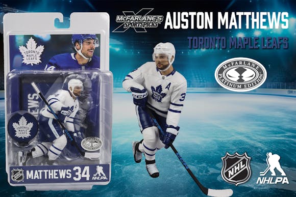 Hero image for Auston Matthews (Toronto Maple Leafs) McFarlane's SportsPicks Platinum Edition
