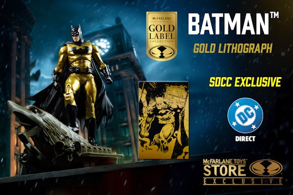 Hero image for Batman (Hush) Lithograph Gold Label Figure SDCC