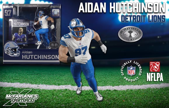 Hero image for Aidan Hutchinson (Detroit Lions) McFarlane's Sports Picks Platinum Edition