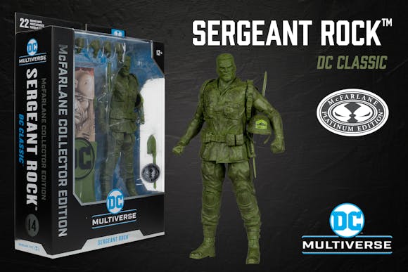 Hero image for Sergeant Rock (DC Classic) McFarlane Collector Edition Platinum