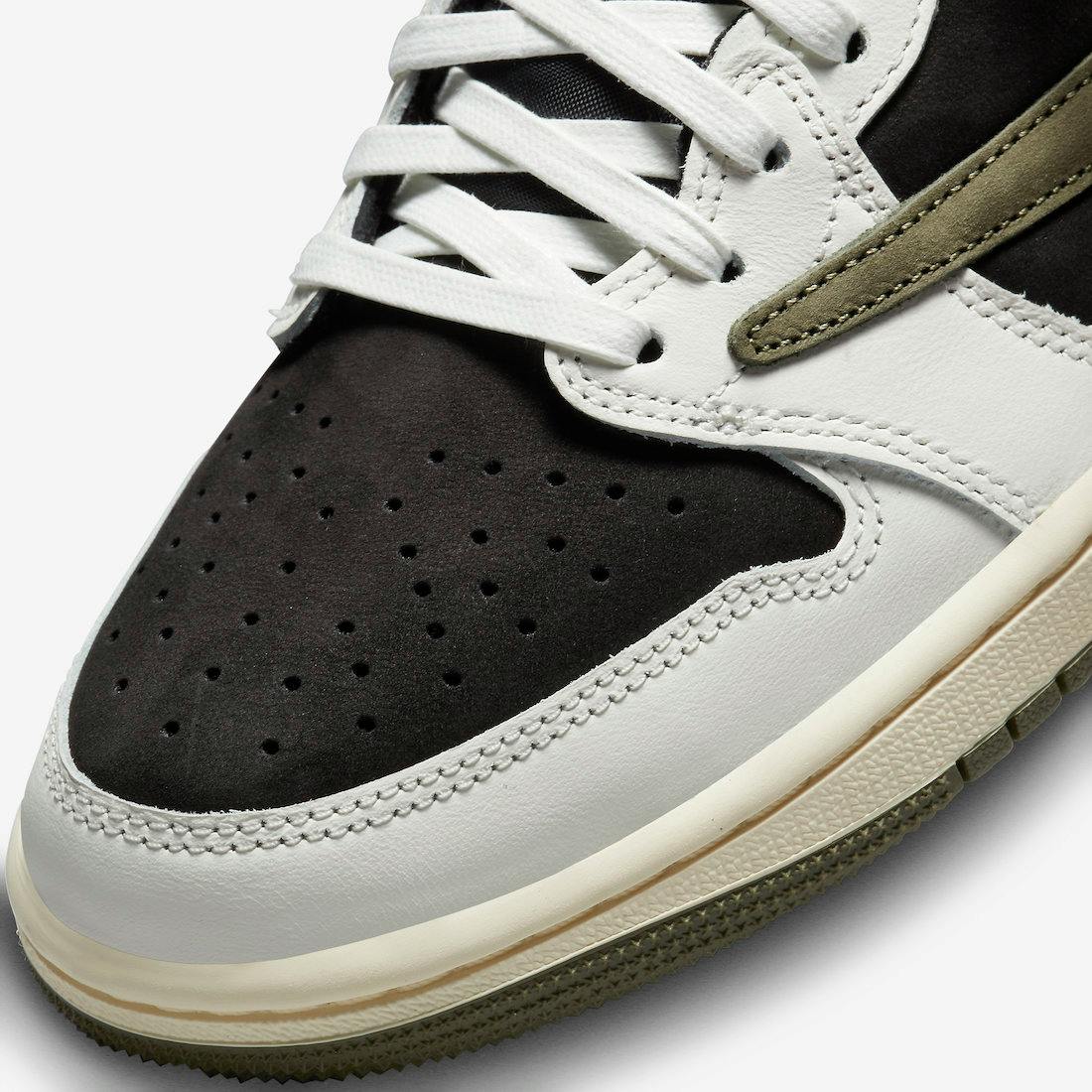 Women's Air Jordan 1 Low x Travis Scott - Sail/Medium Olive