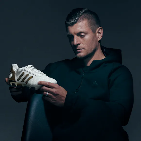 Hero image for adidas 11Pro x Toni Kroos FG - Cloud White/Core Black/Metallic Gold