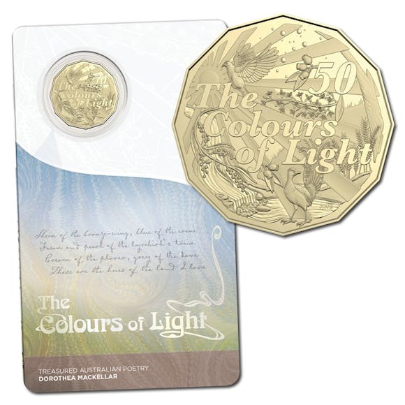 Hero image for 50c 2025 Dorothea Mackellar - The Colours of Light UNC