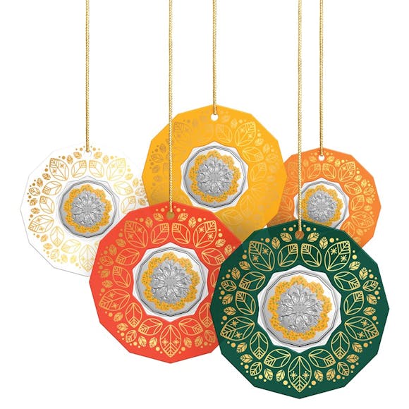 Hero image for 50c 2024 Christmas Festive Florals UNC - Set of 5