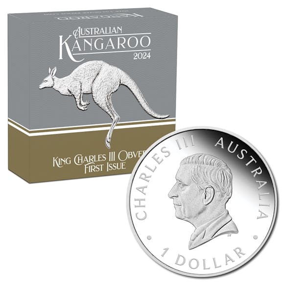 Hero image for 2024 King Charles III Kangaroo 1oz Silver Proof