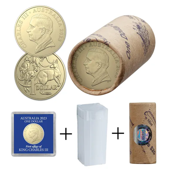 Hero image for $1 2023 Mob of Roos - King Charles III Mint Roll (PREMIUM PACKAGE)