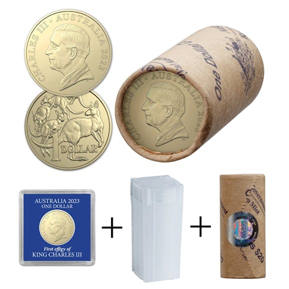 Hero image for $1 2023 Mob of Roos - King Charles III Mint Roll (PREMIUM PACKAGE)
