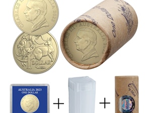 Image of $1 2023 Mob of Roos - King Charles III Mint Roll (PREMIUM PACKAGE)