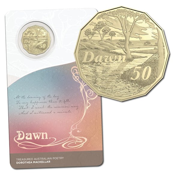 Hero image for 50c 2025 Dorothea Mackellar - Dawn UNC