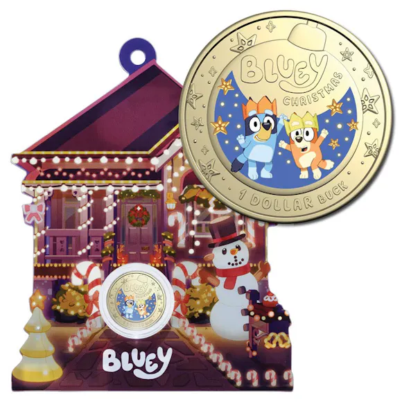 Hero image for $1 2025 Bluey Christmas Coloured UNC