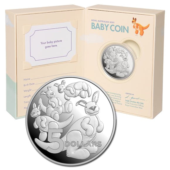Hero image for $5 2024 Baby Coin - Toy Kangaroo 1oz Silver Proof