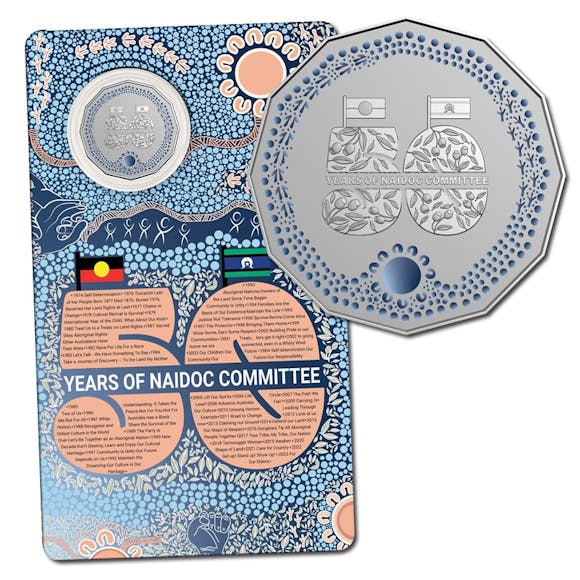 Hero image for 50c 2024 NAIDOC Week Coloured Frosted UNC