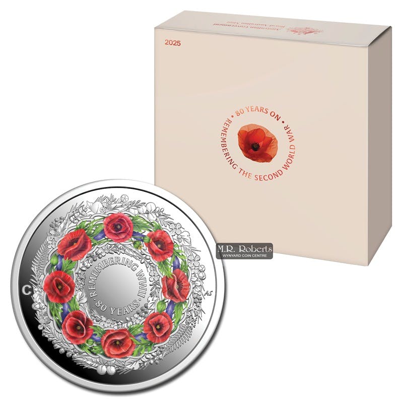 Image of $2 2025 WWII 80th Anniversary 'C' Mintmark Silver Proof