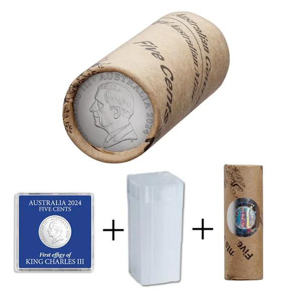 Hero image for 5c 2024 Echidna - King Charles III Mint Roll (PREMIUM PACKAGE)