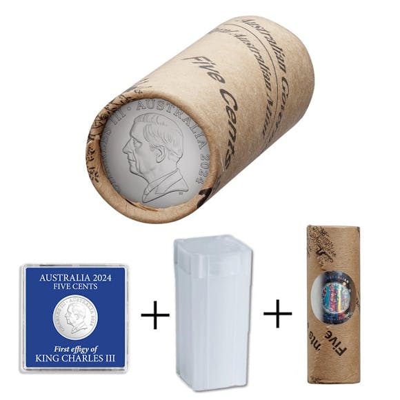 Hero image for 5c 2024 Echidna - King Charles III Mint Roll (PREMIUM PACKAGE)