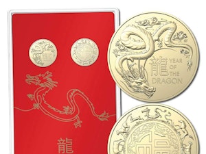 Image of $1 2024 Year of the Dragon 2 Coin Set UNC