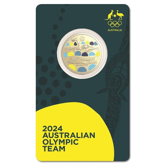 Hero image for $1 2024 Australian Olympic Team Al/Bronze Coloured UNC