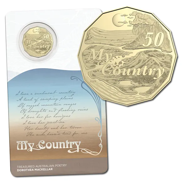 Hero image for 50c 2025 Dorothea Mackellar - My Country UNC