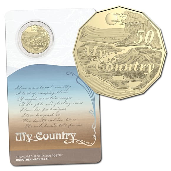 Hero image for 50c 2025 Dorothea Mackellar - My Country UNC